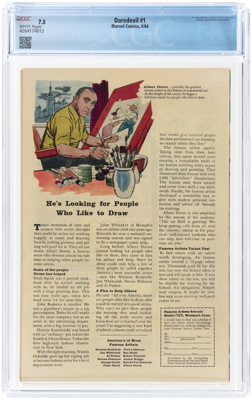 Rare White Pages! Daredevil 1 - 1st Daredevil Appearance