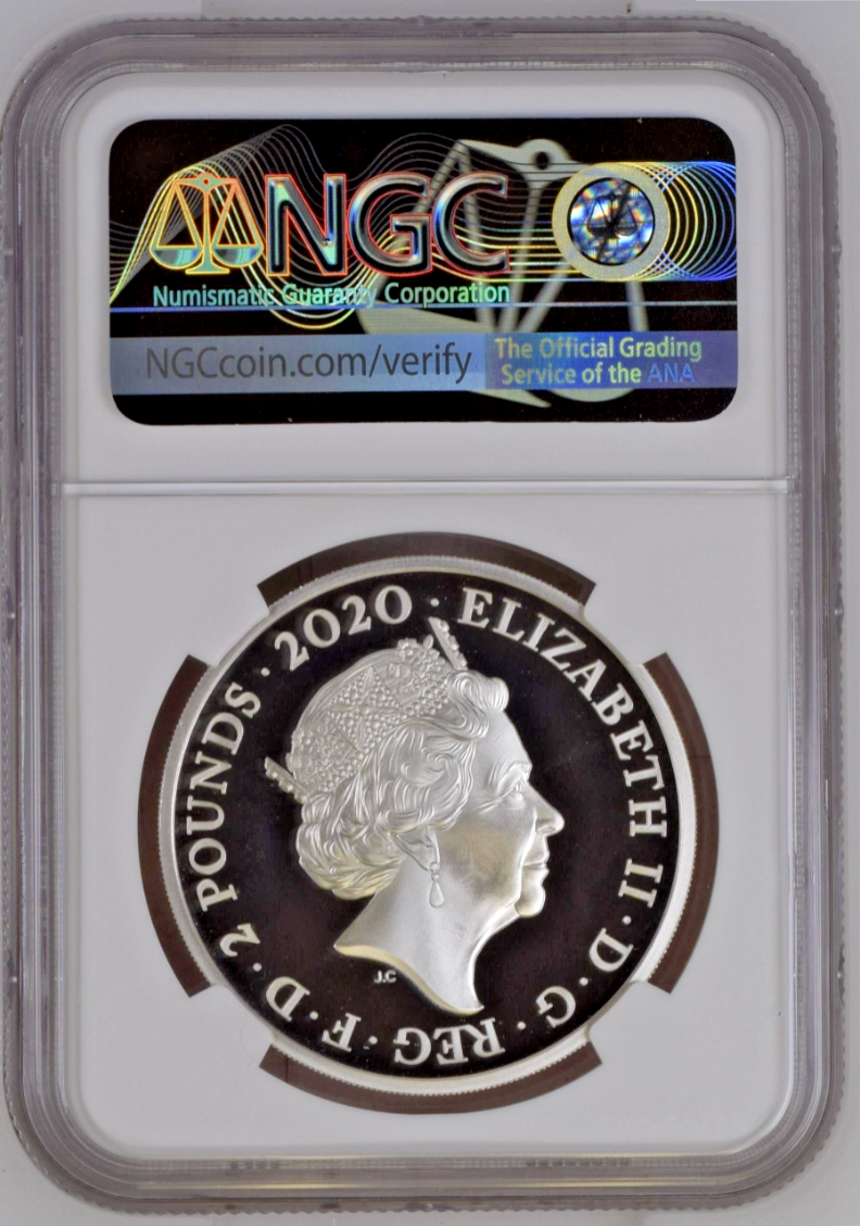 2020 G.Britain Pay Attention James Bond 1 oz Silver Proof NGC PF69 Ultra Cameo