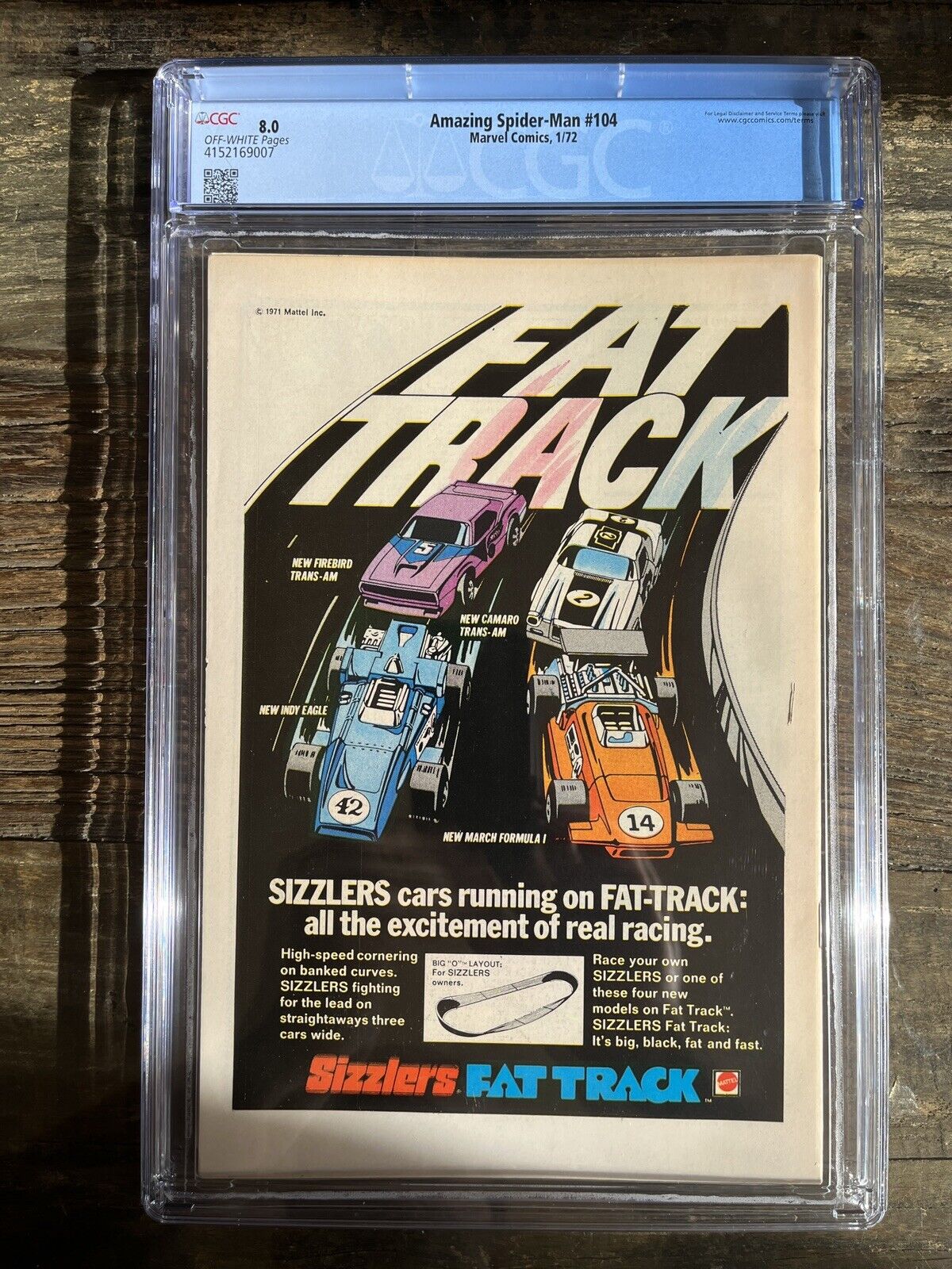 Amazing Spider-Man #104 CGC 8.0 Ka-Zar, Zabu, Gog, Kraven Appear