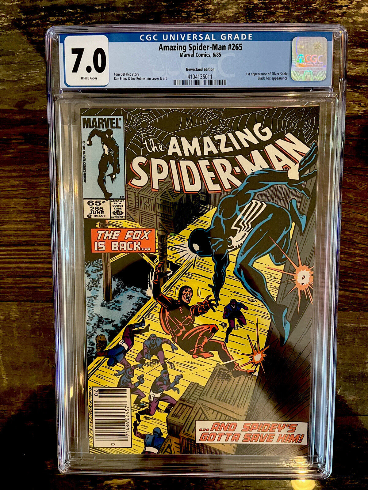 Newsstand! Amazing Spider-Man #265 CGC 7.0 - 1st Appearance of Silver Sable