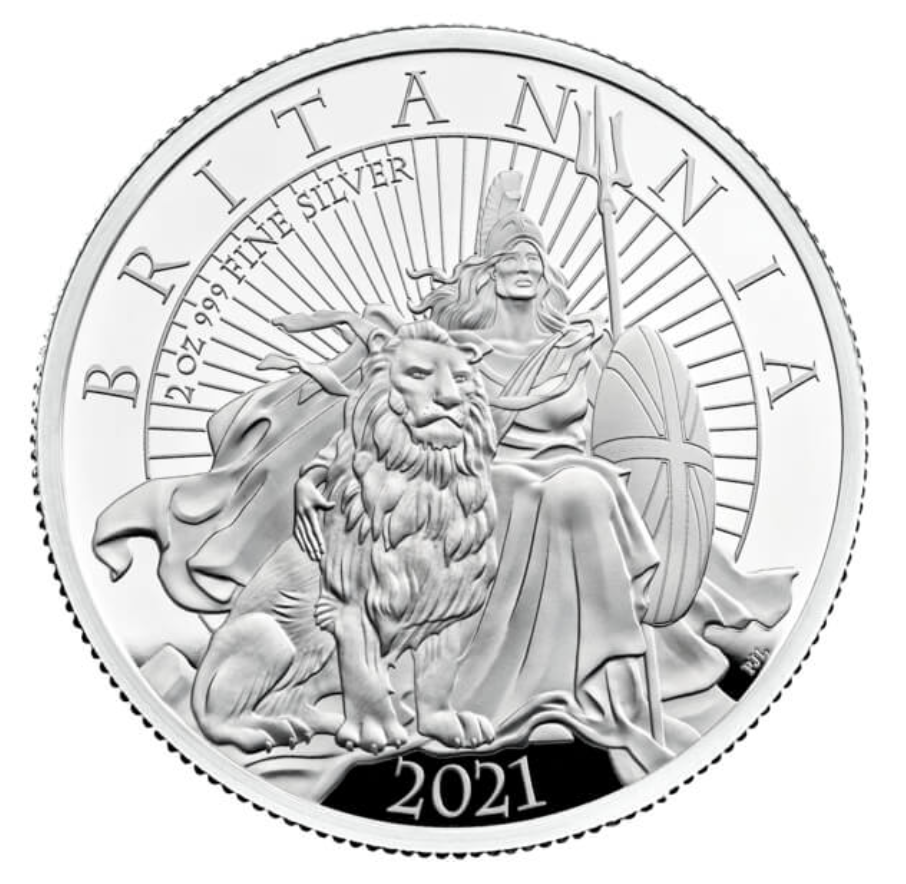 The Britannia 2021 Two-Ounce Silver Proof Coin (Very Rare 250 Coin Mintage)