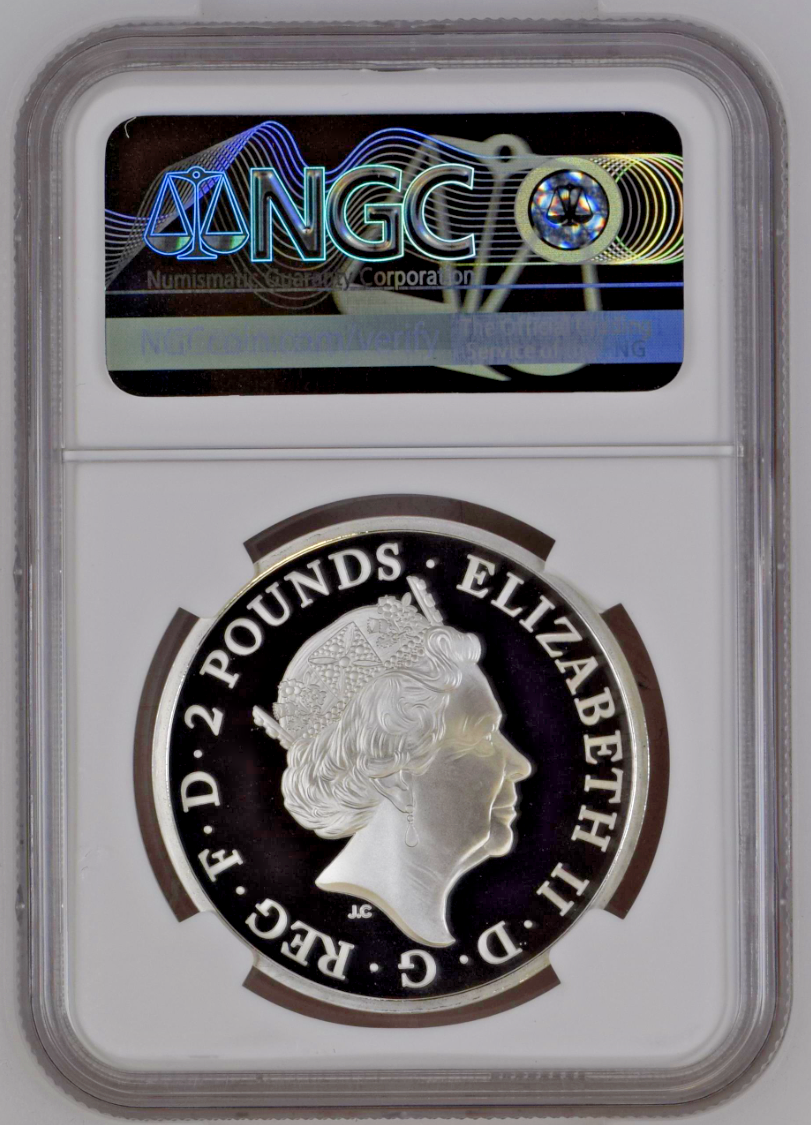 2022 Great Britain Royal Tudor Beasts Seymour Panther 1 oz Silver NGC PF69 UC