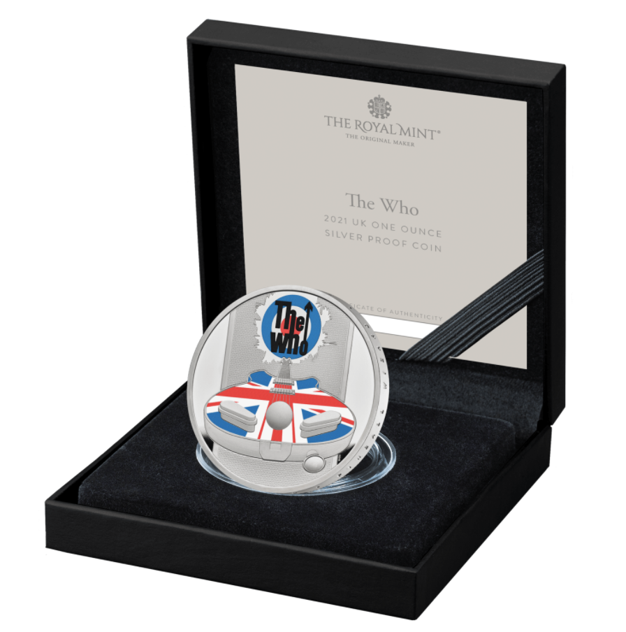 The Who 2021 UK One Ounce Silver Proof Coin