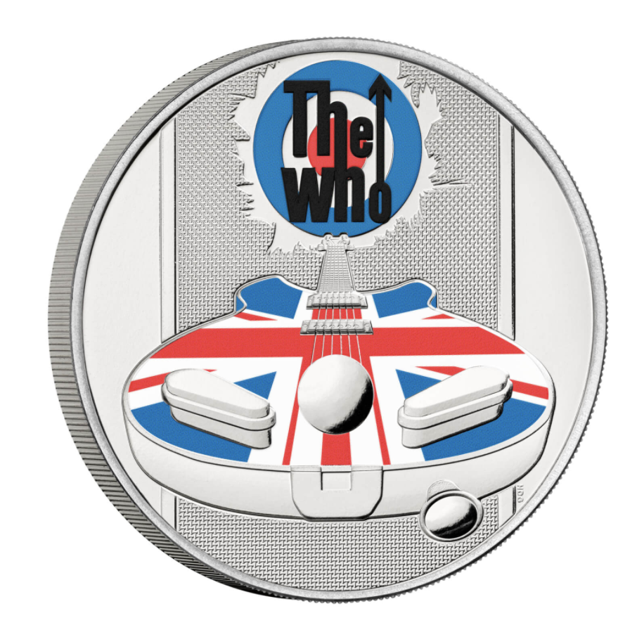 The Who 2021 UK £5 Brilliant Uncirculated Coloured Coin