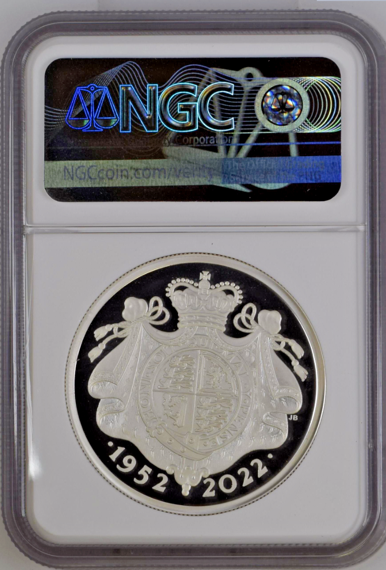 The Platinum Jubilee Queen 2022 UK 2oz Silver Proof NGC PF70 UC First Release