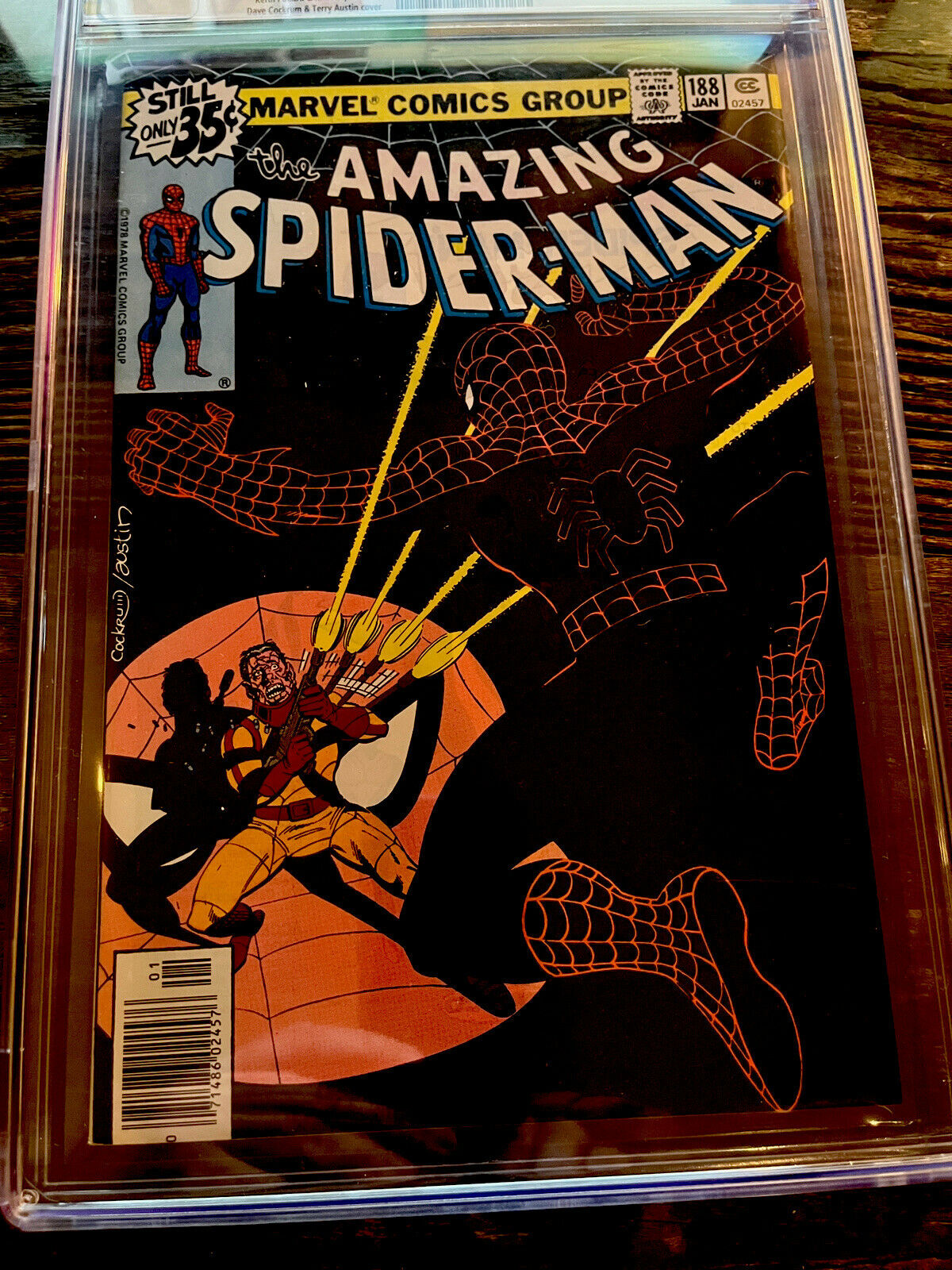 White Pages! Amazing Spider-Man #188 CGC 9.2 Jigsaw appearance
