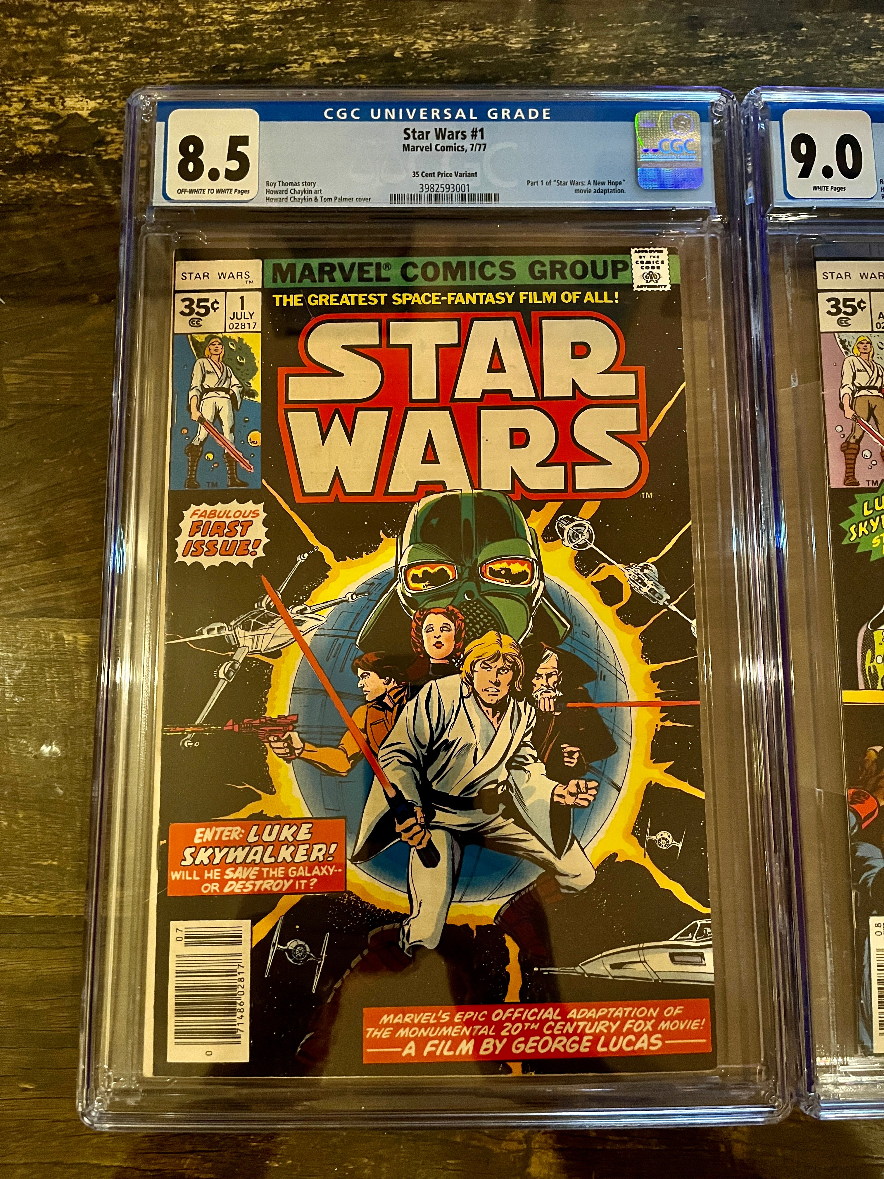 Star Wars High Grade Rare CGC 35 Cent Variants !!! #1 , #2, #4
