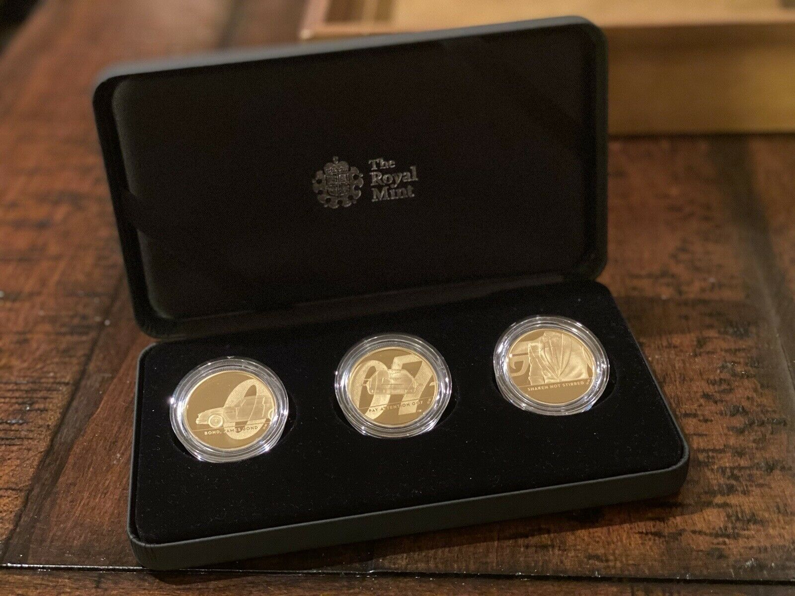 James Bond 2020 UK 1 Oz Gold Proof - 3 Coin Series