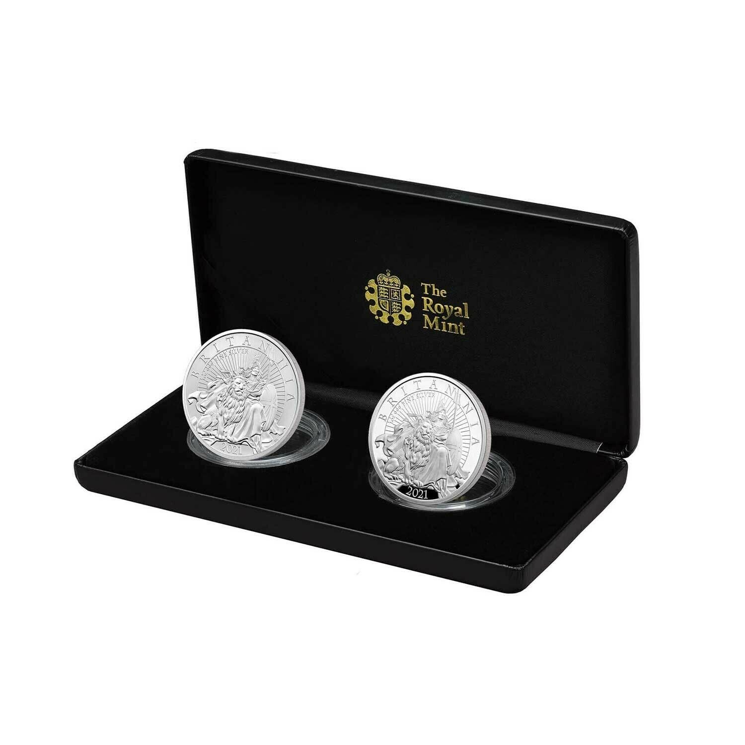 In Stock - Britannia 2021 UK Two-Coin Silver Proof Set - Limited Edition 500 Sets