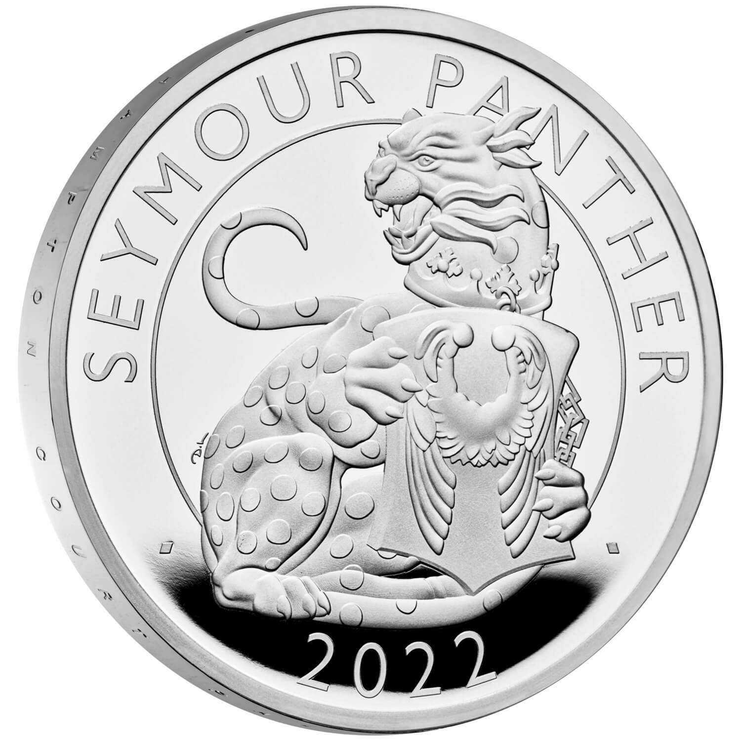 In Stock! - 2022 Great Britain Royal Tudor Beasts Seymour Panther 1 oz Silver