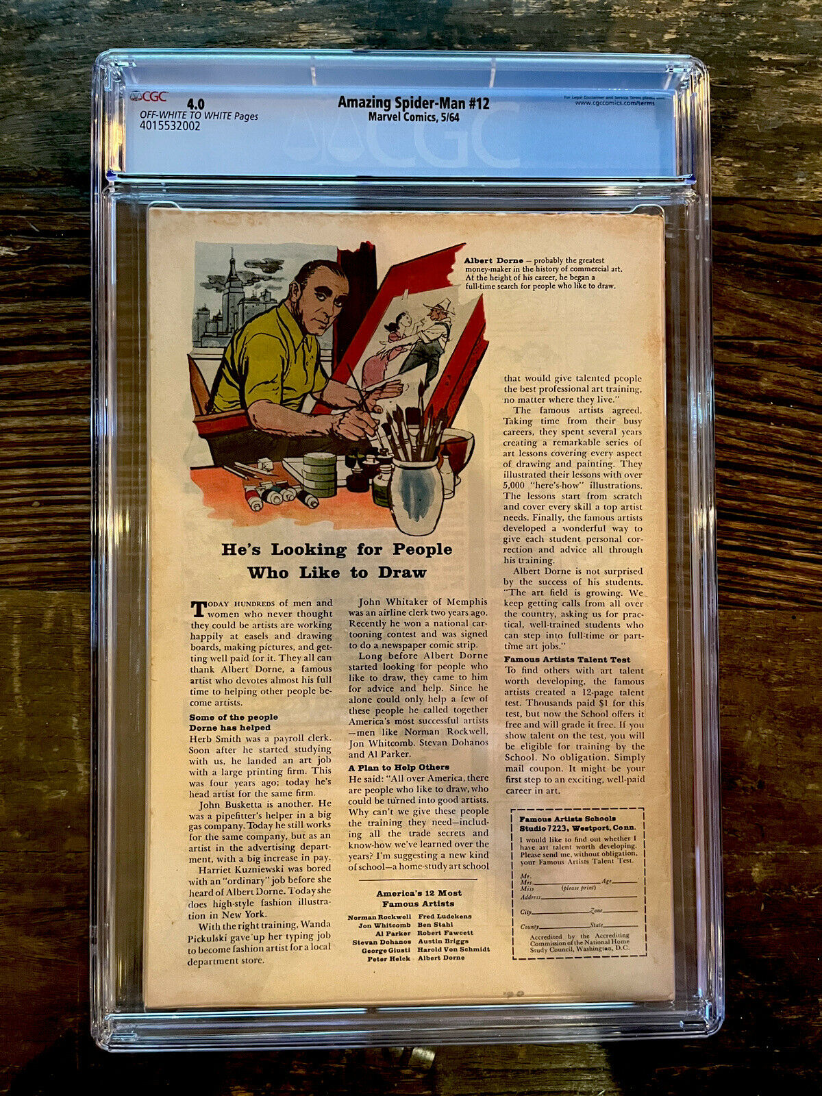 Amazing Spider-Man #12 CGC 4.0 - 3rd Appearance of Doctor Octopus