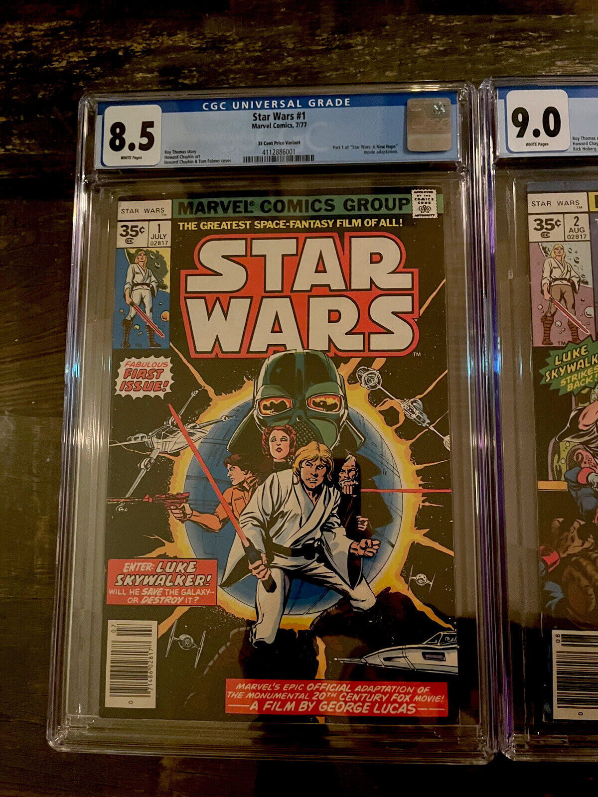 Rare 35 Cent Variant Set!!! Star Wars #1 (8.5), #2 (9.0), #4 (6.5) (9.2)