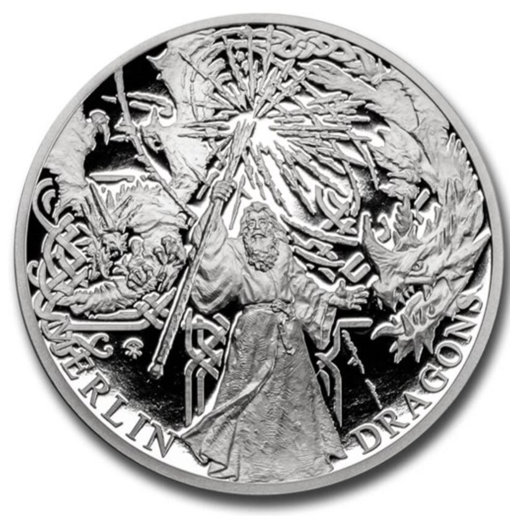2021 Niue 1 oz Silver The Legend of King Arthur *COMPLETE SET & TIN