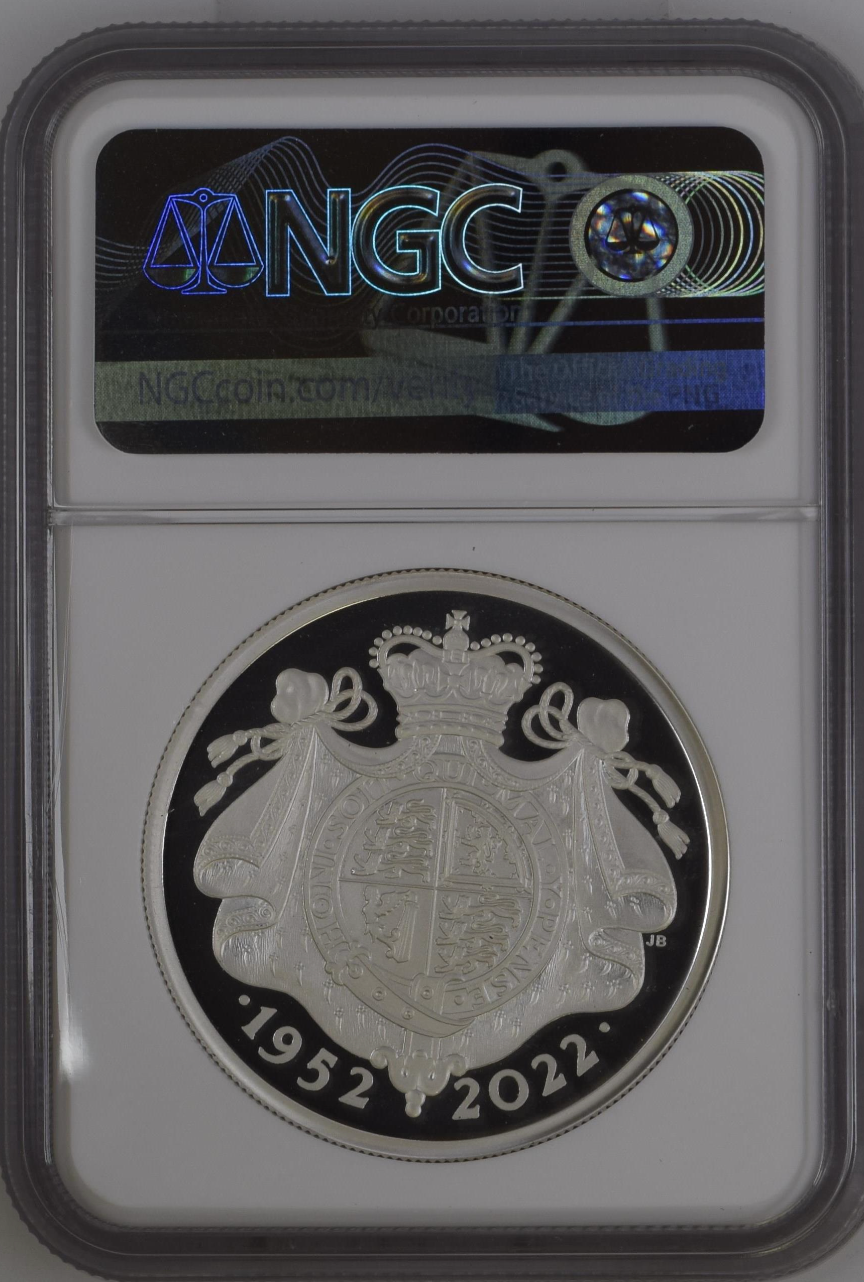 2022 Platinum Jubilee of Her Majesty Queen 2 oz Silver NGC PF70 UC First Release