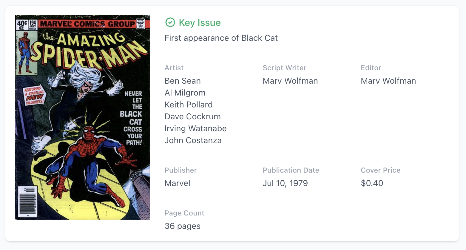 Rare Newsstand! Amazing Spider-Man #194 CGC 9.2 - 1st Appear of the Black Cat