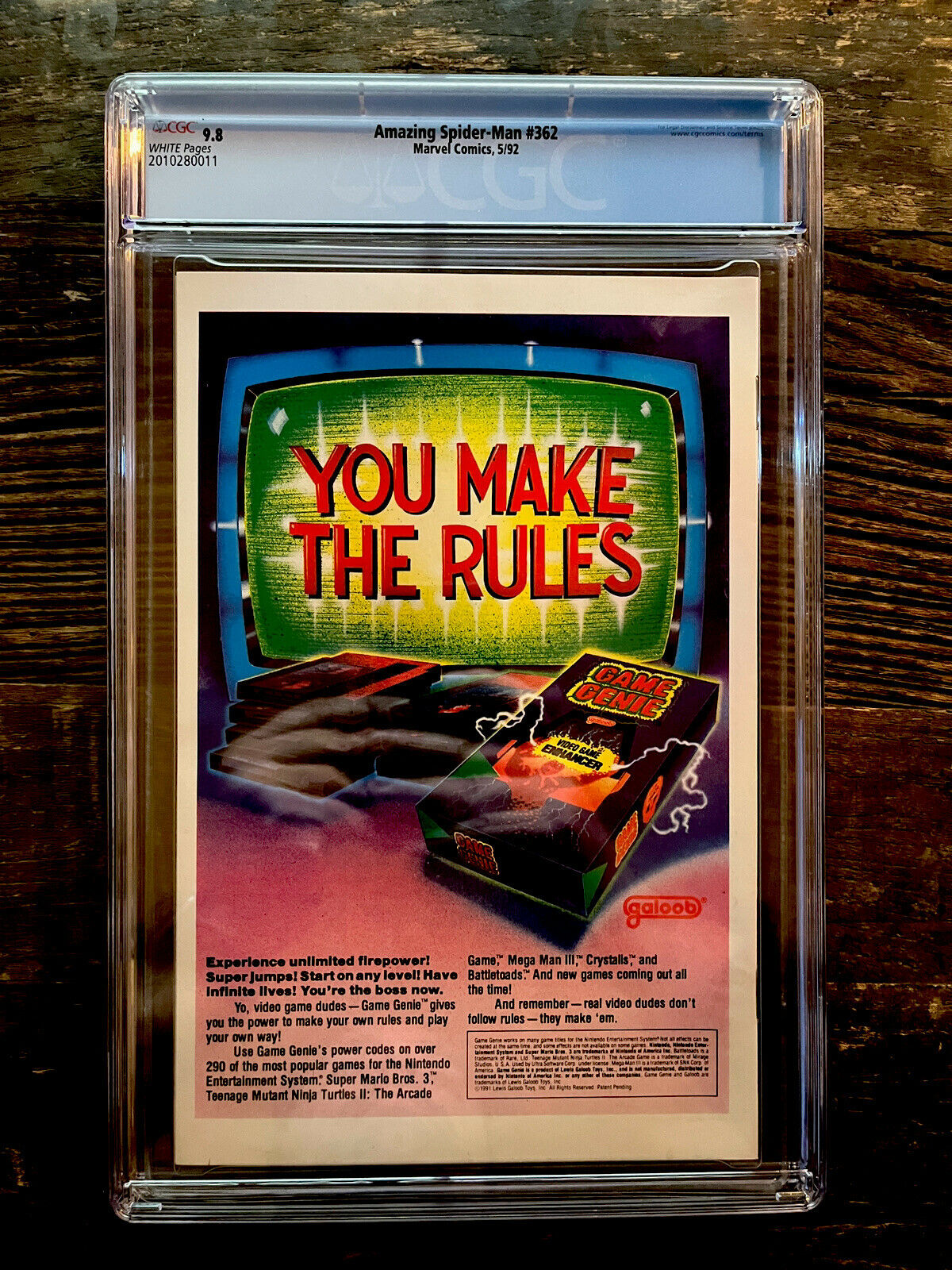 White Pages! Amazing Spider-Man #362 CGC 9.8 - Carnage & Venom