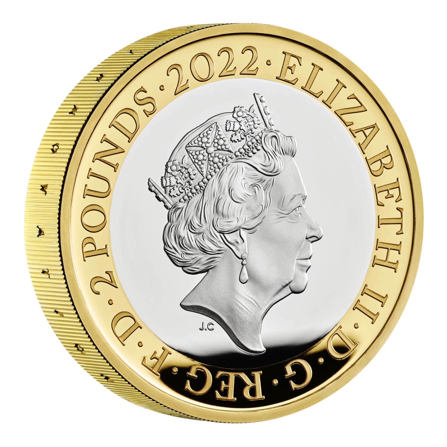 The 2022 Jubilee United Kingdom Silver Proof Piedfort Commemorative Coin Set