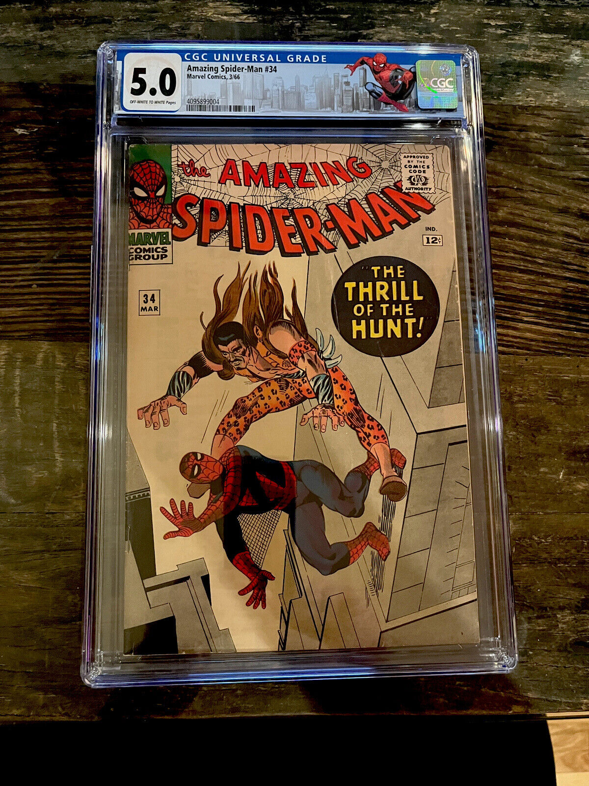 Spider-man Label! Amazing Spider-Man #34 CGC 5.0 - Kraven