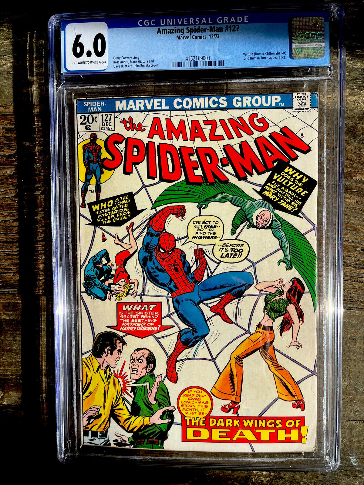 Amazing Spider-Man #127 CGC 6.0 - Vulture, Human Torch
