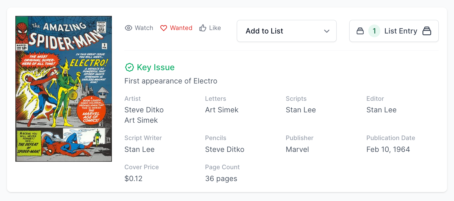 Rare White Pages! Amazing Spider-Man #9 CGC 5.5  -  Origin & 1st Electro