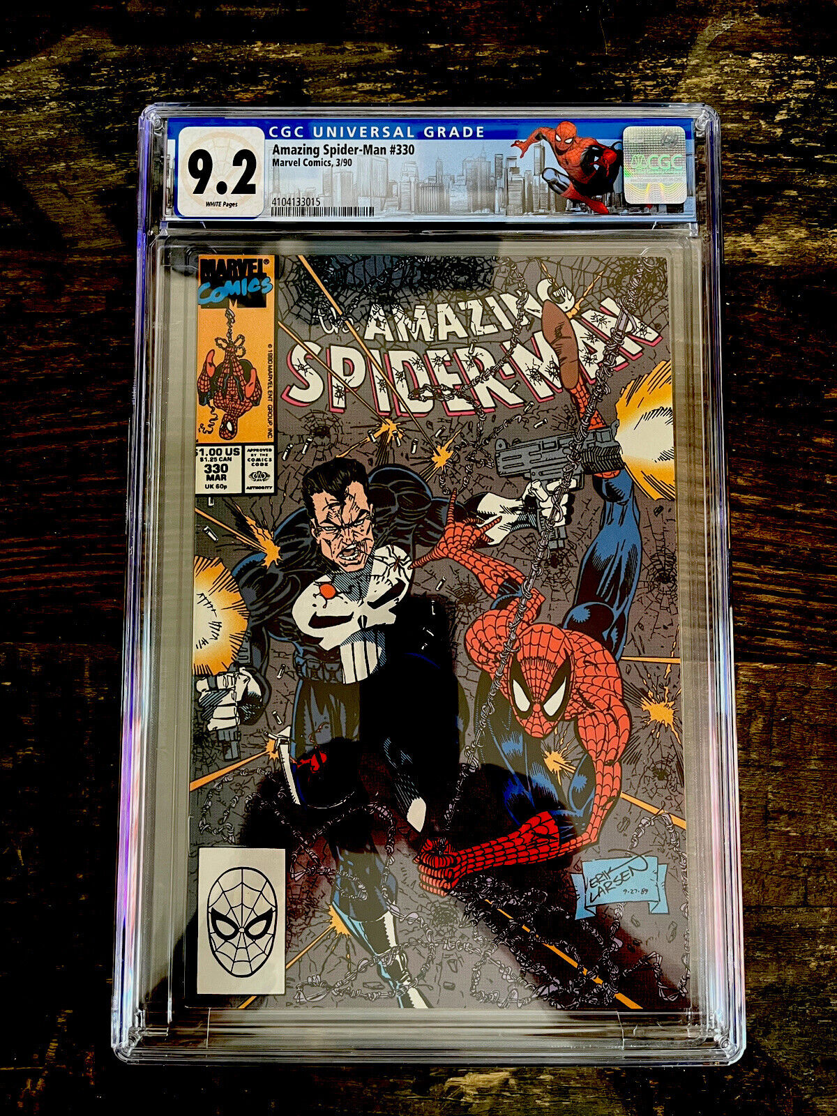 Custom Spider-Man Label - Amazing Spider-Man #330 CGC 9.2 - Punisher Appearance