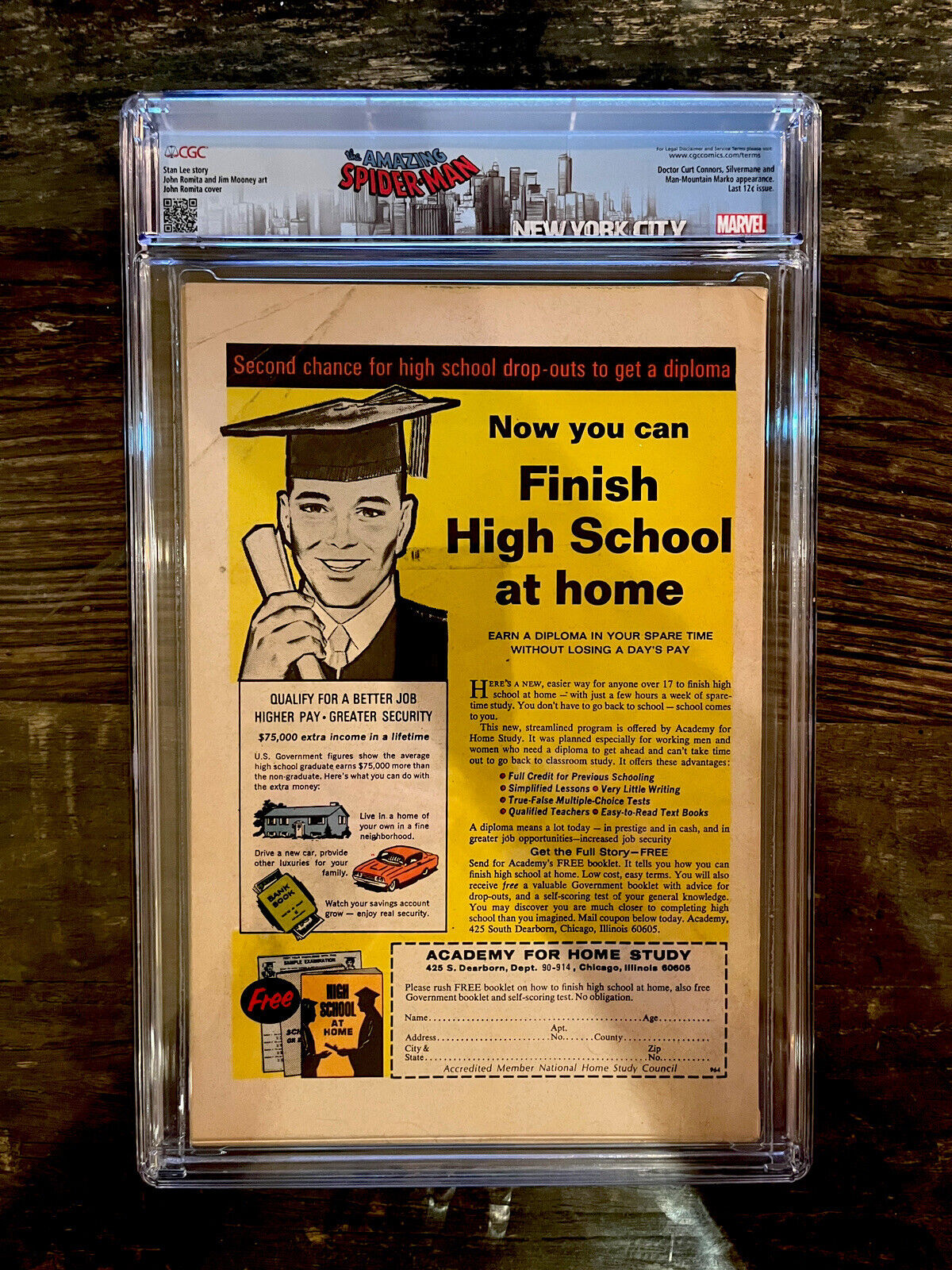 White Pages! Amazing Spider-Man #74 CGC 3.0 - Last 12 cent issue