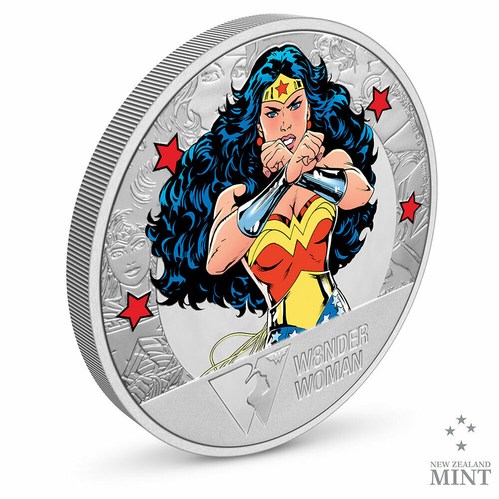 LIMITED EDITION (only 1941 coins) WONDER WOMAN 80th Anniversary 1oz Silver Coin