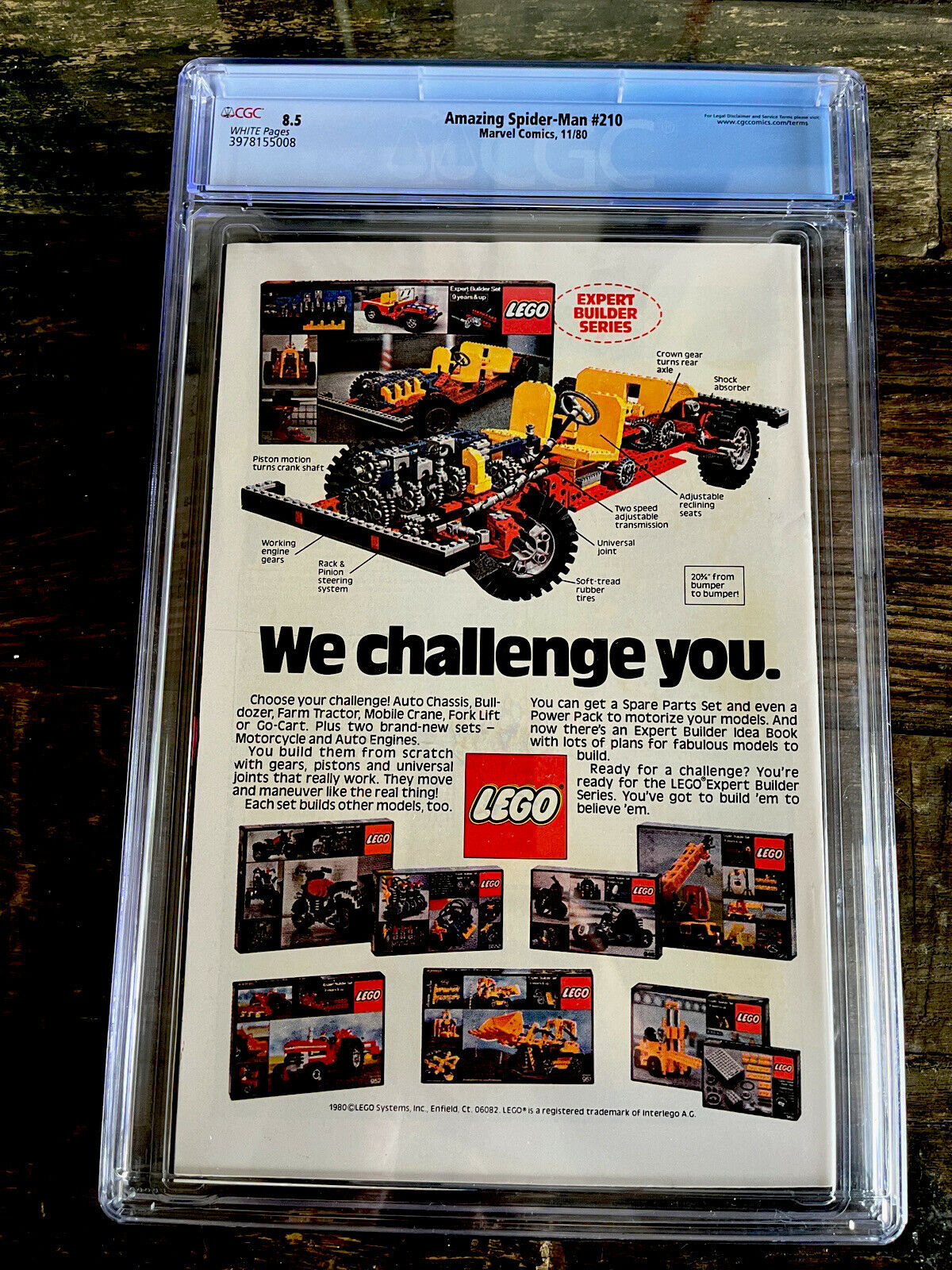 White Pages Newsstand! Amazing Spider-Man #210 CGC 8.5  1st appear of Madame Web