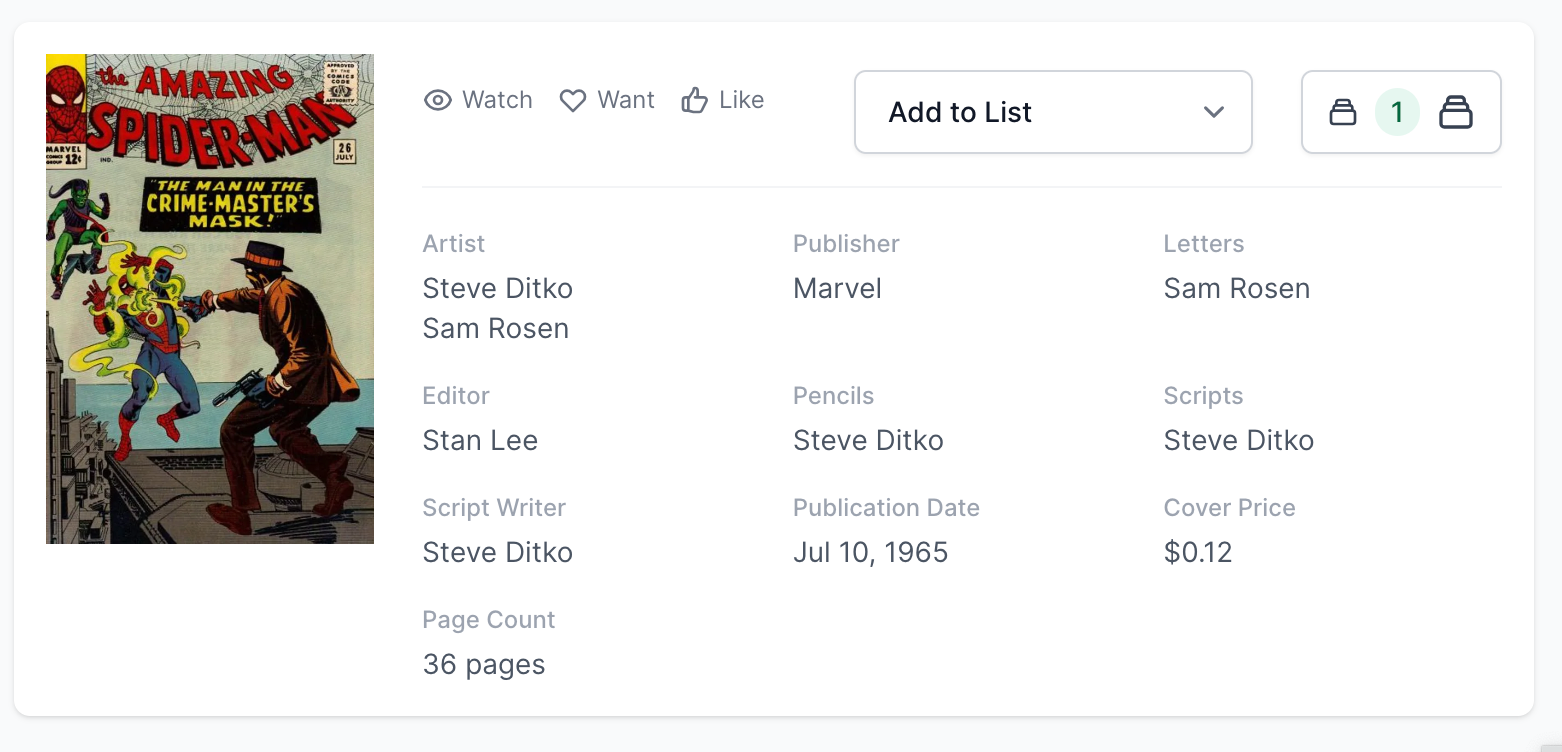 High Grade Vintage! Amazing Spider-Man #26 CGC 8.0 - 1st Crime Master