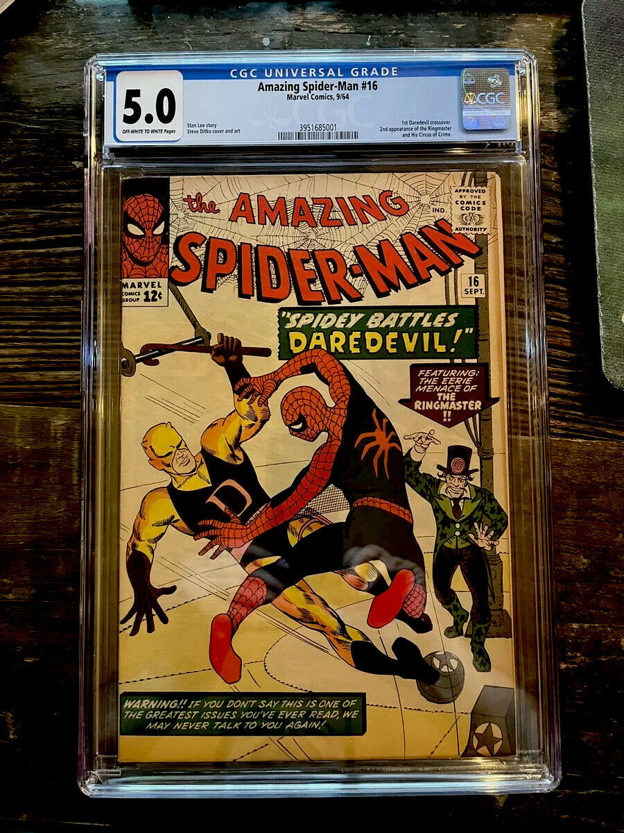 Amazing Spider-Man #16 CGC 5.0  First Daredevil Crossover!