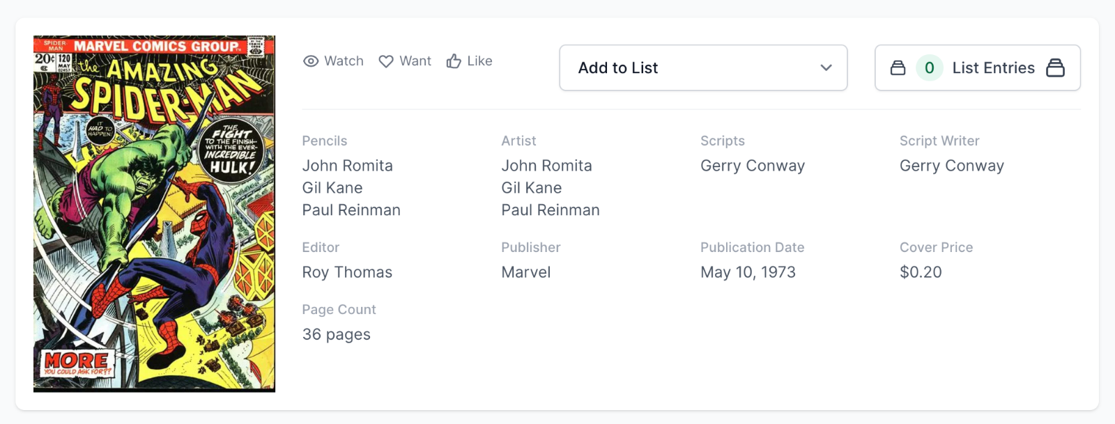 Amazing Spider-Man #120 CGC 9.4  Hulk Appearance
