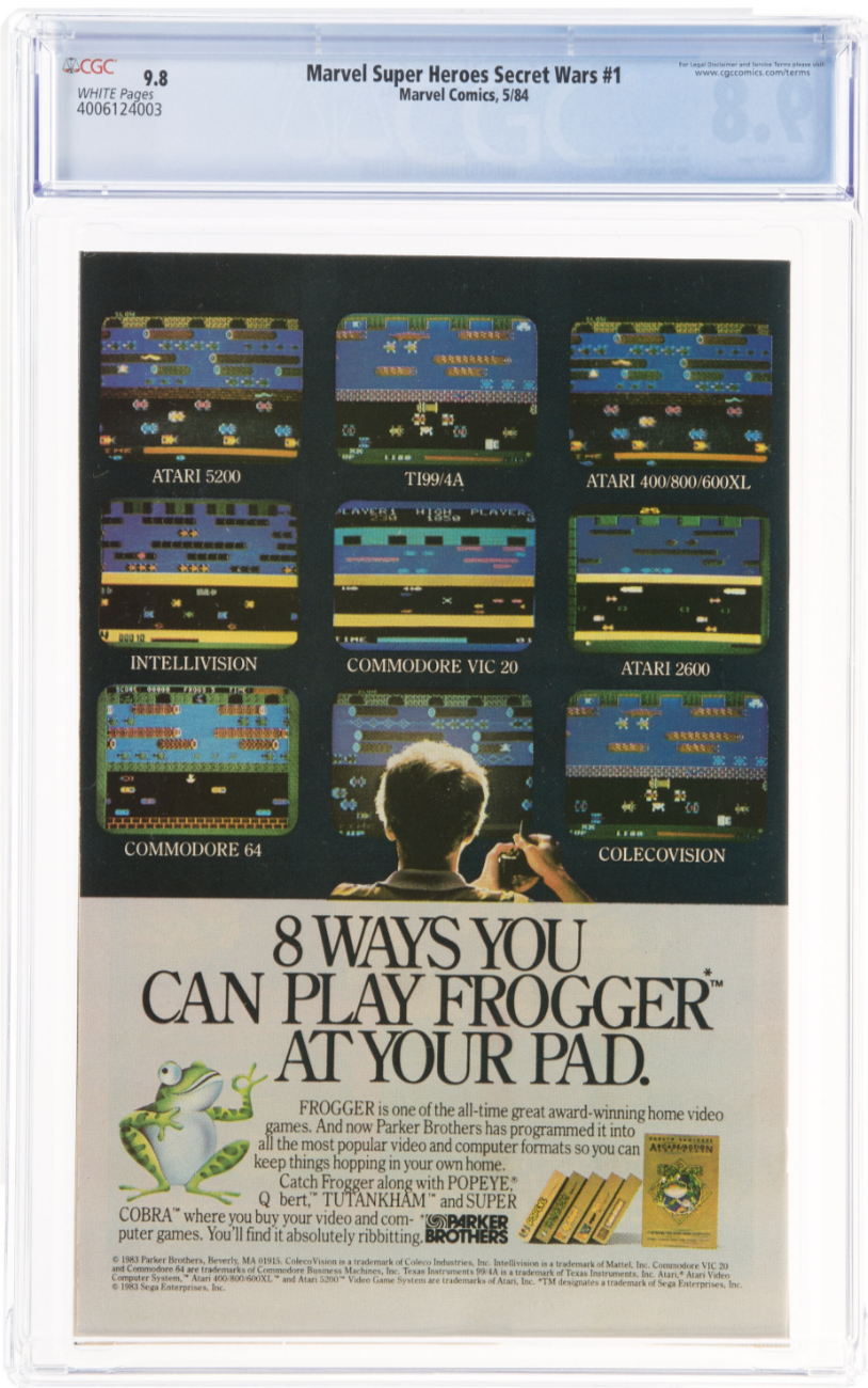 White Pages! Marvel Secret Wars #1 CGC 9.8 - Phase 6 of the MCU