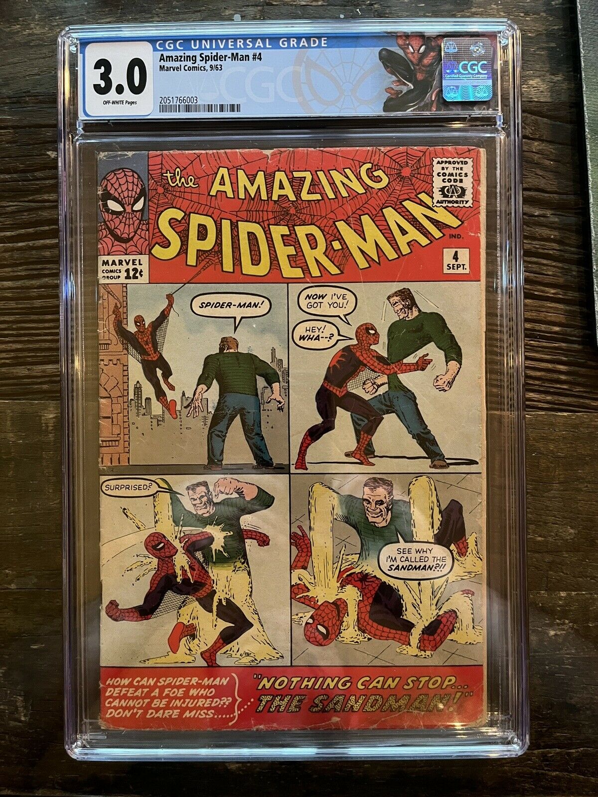 Amazing Spider-Man #4 CGC 3.0  First Sandman!