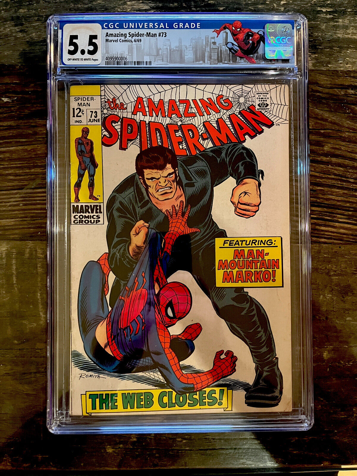 Amazing Spider-Man #73 CGC 5.5 - 1st Appearance Man-Mountain Marko