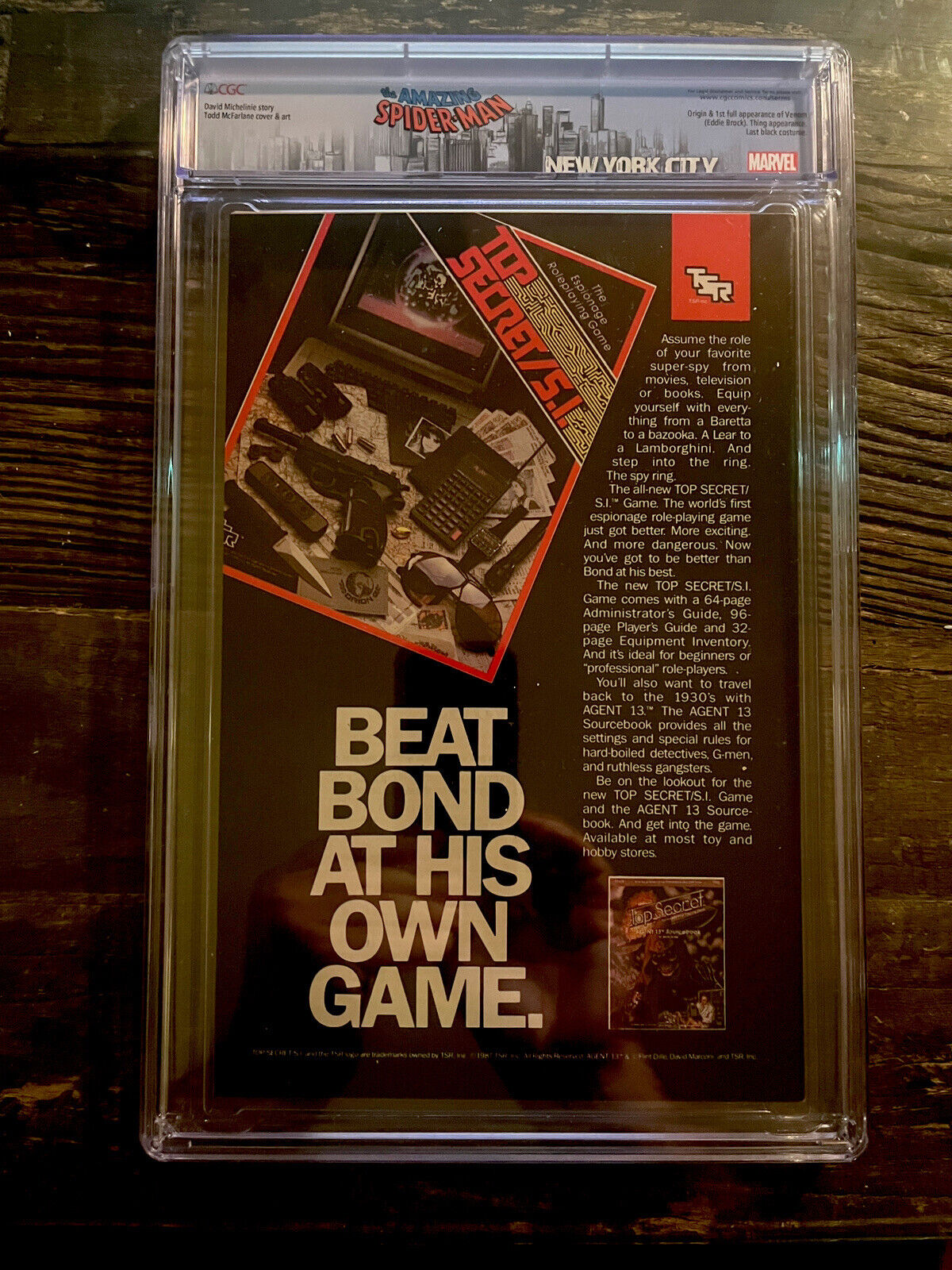 White Pages Newsstand! Amazing Spider-Man #300 CGC 9.6 - Venom Custom Label