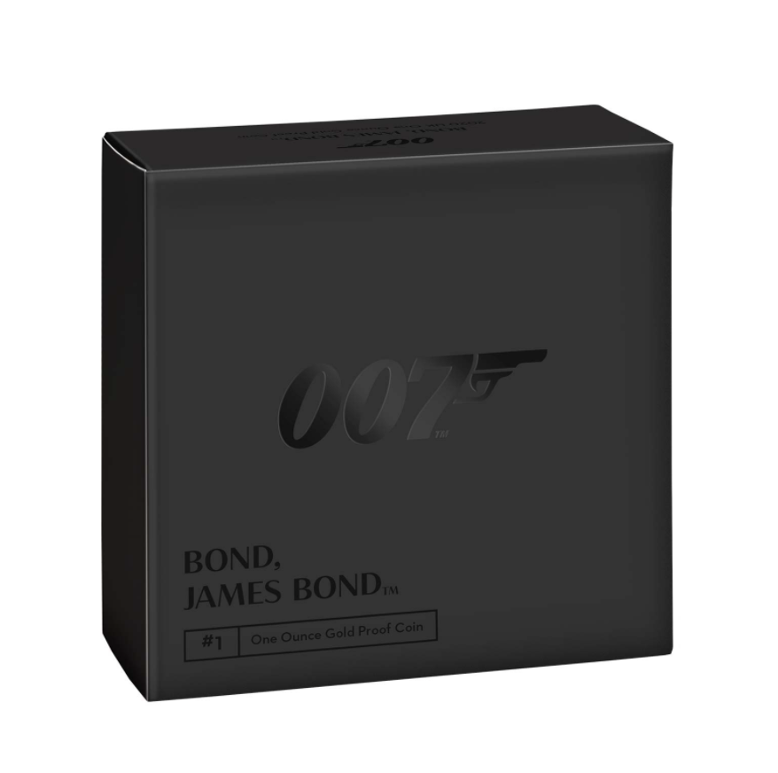 2020 GB 1 oz Gold Proof Bond, James Bond Coin #1 NGC PF69 Ultra Cameo Box & COA