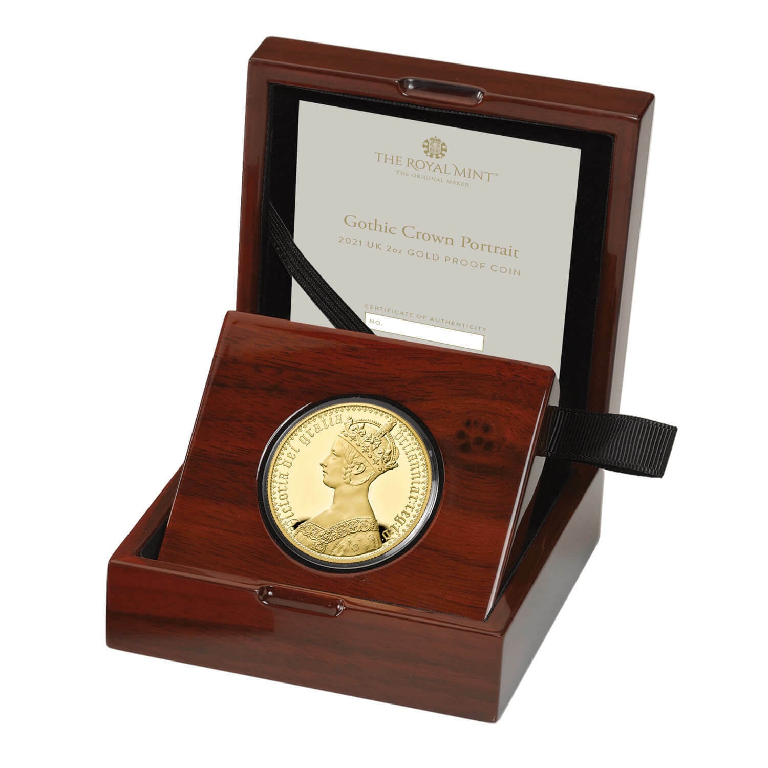 Gothic Crown Portrait 2021 UK 2oz Gold Proof Coin - The Great Engravers