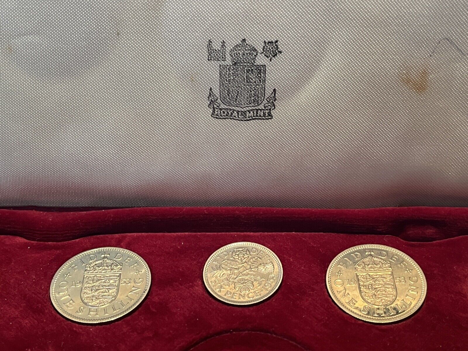 Rare Cameo! 1953 Great Britain Proof Crown Set - Coronation Crown NGC PF64 Cameo