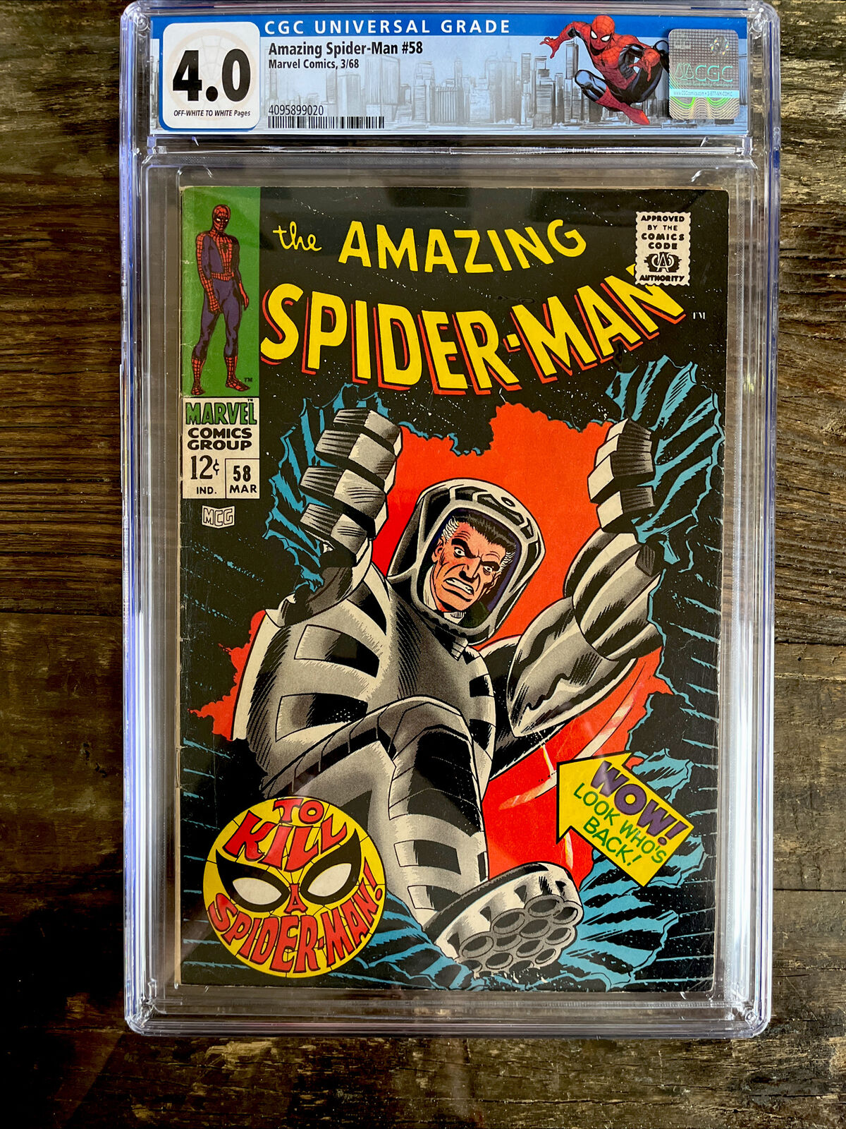 Amazing Spider-Man #58 CGC 4.0 - Spencer Smythe, Ka-Zar, Zabu