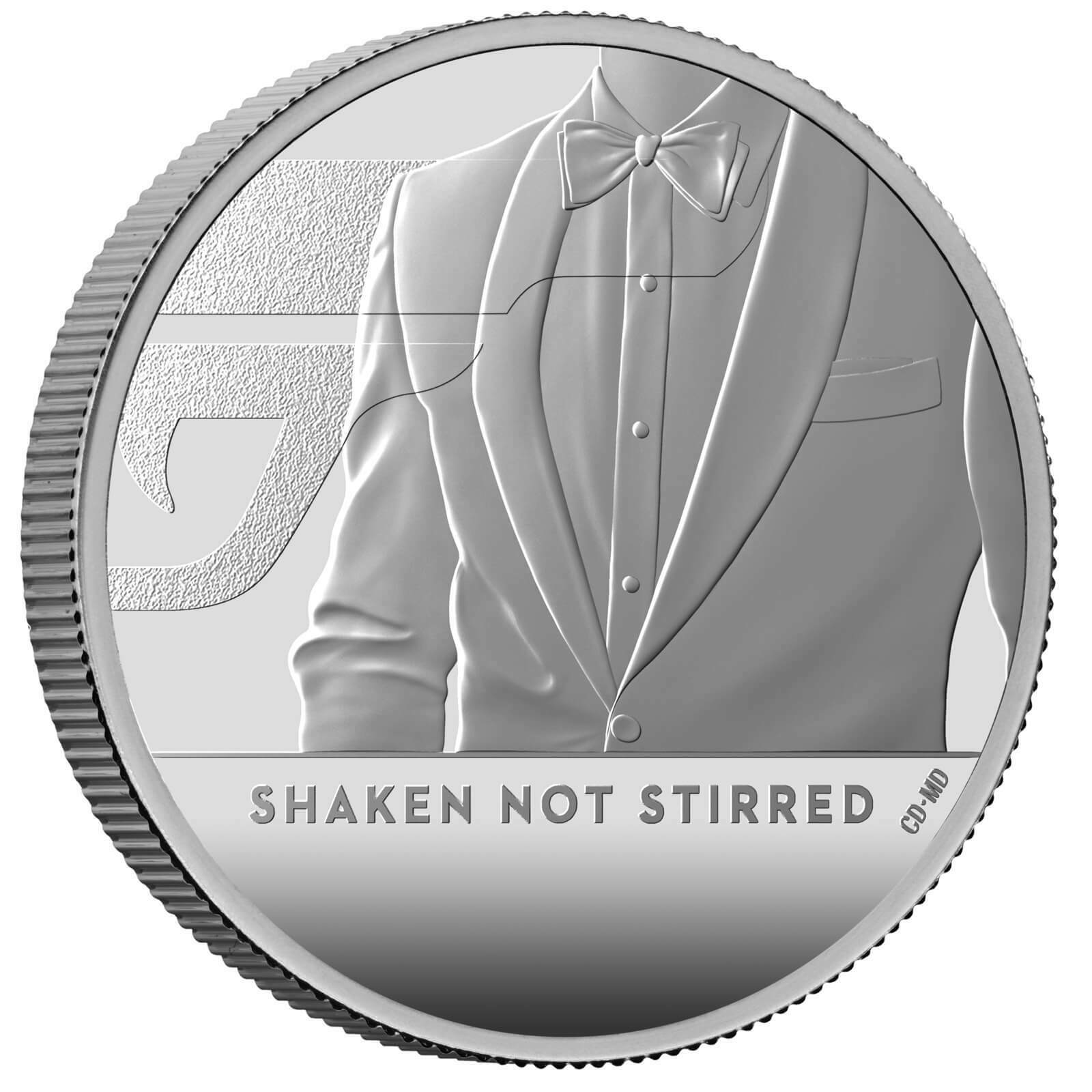 2020 G.Britain Shaken Not Stirred James Bond 1 oz Silver Proof NGC PF70 UC