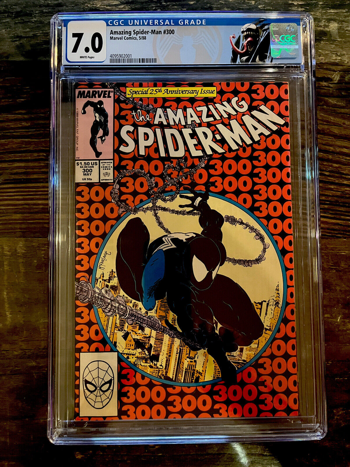 White Pages! Amazing Spider-Man #300 CGC 7.0 - Origin & 1st Appearance Venom
