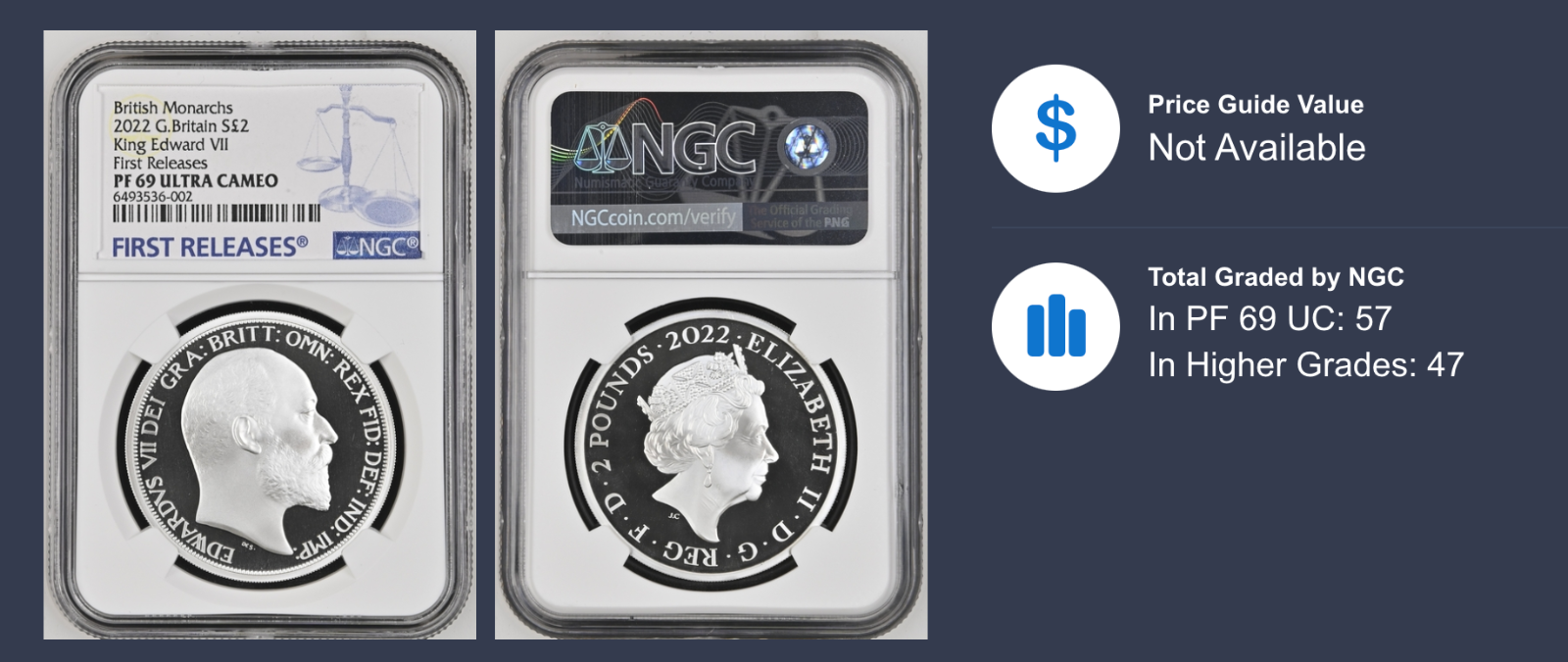 British Monarchs King Edward VII 2022 1oz Silver Proof NGC PF69 UC First Release