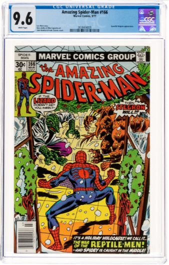 White Pages! Amazing Spider-Man #166 CGC 9.6 - Lizard & Stegron