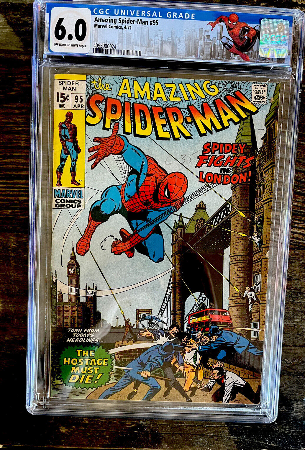 Amazing Spider-Man #95 CGC 6.0 - NYC Label - London