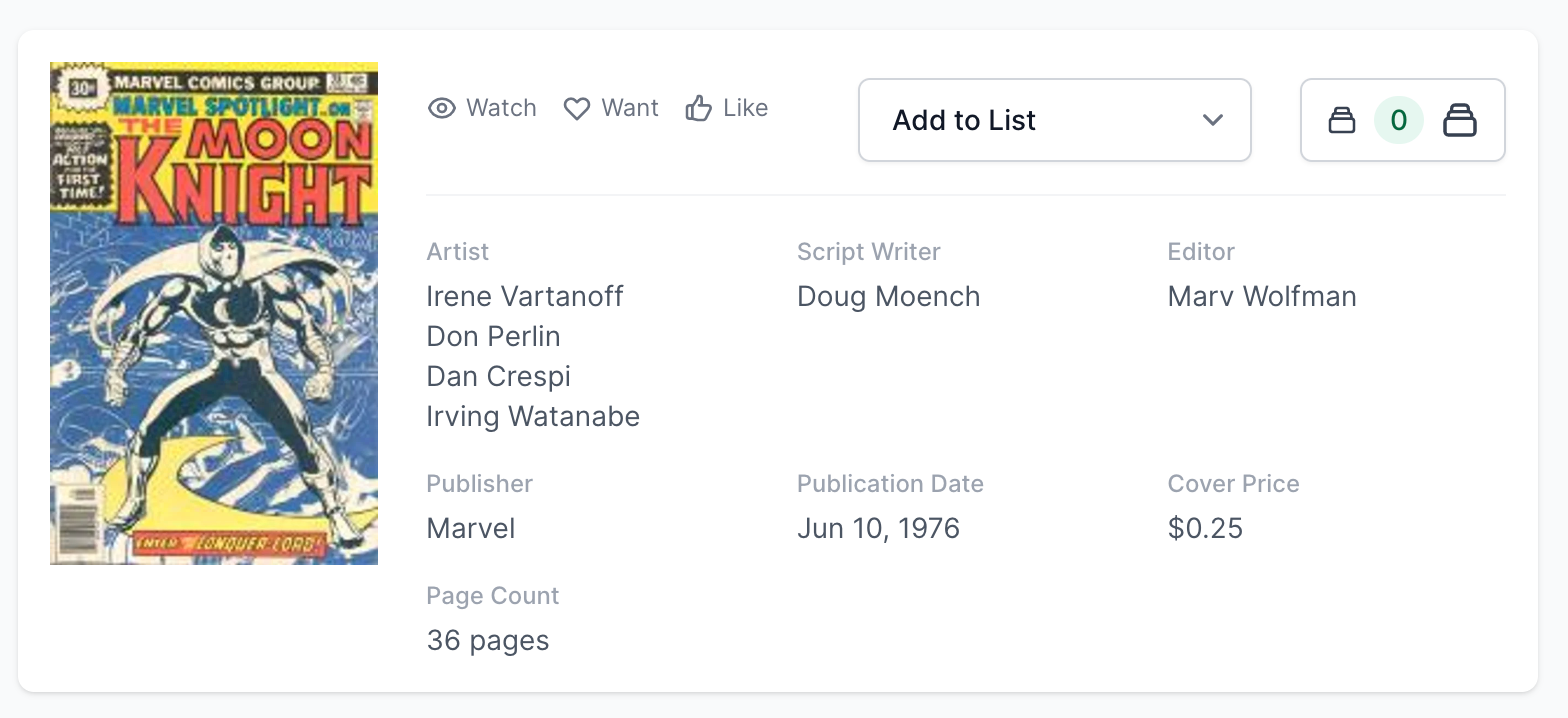 Rare White Pages 30 Cent! Marvel Spotlight #28 CGC 9.6 1st solo Moon Knight