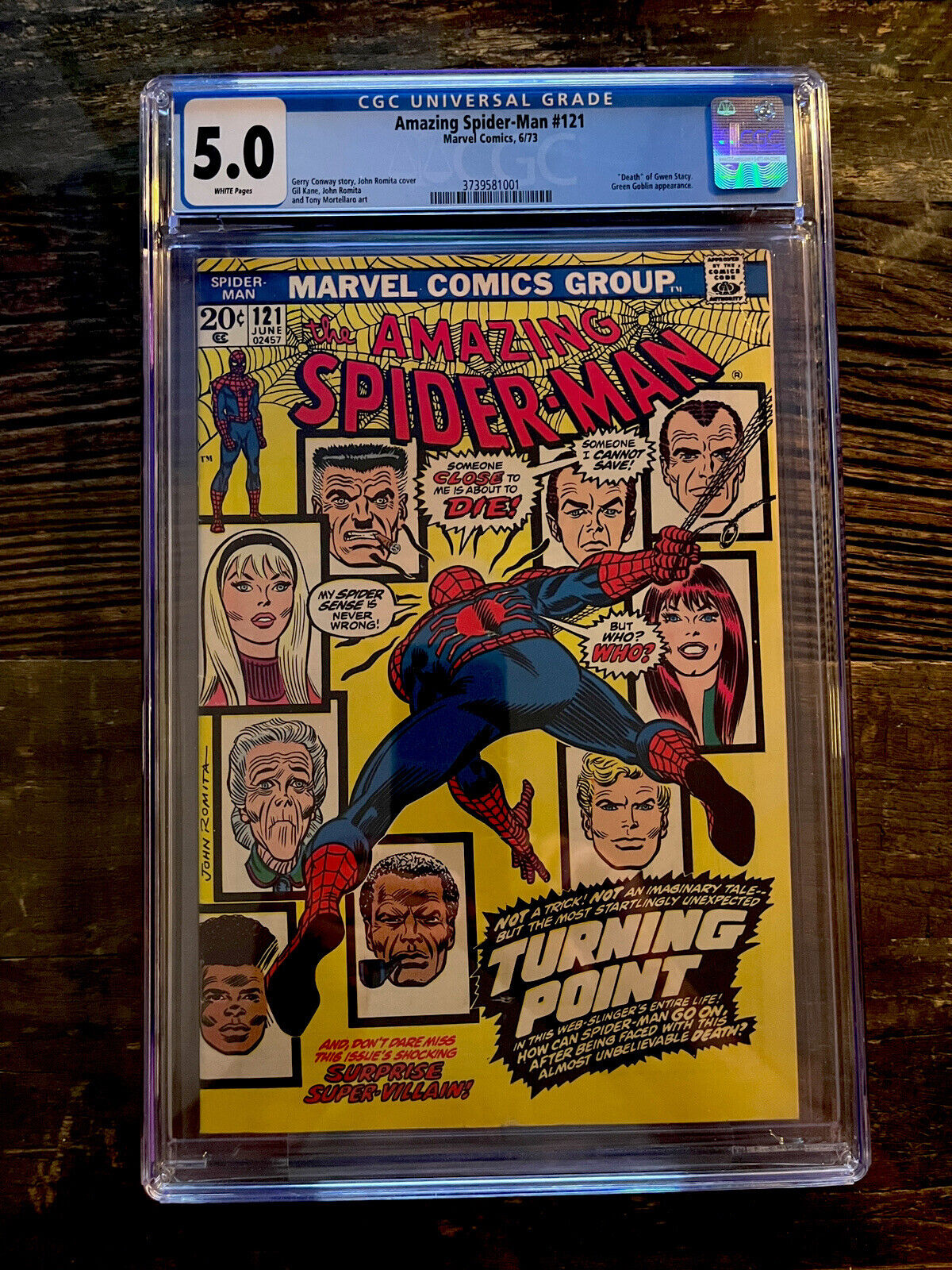Rare White Pages! Amazing Spider-Man #121 CGC 5.0