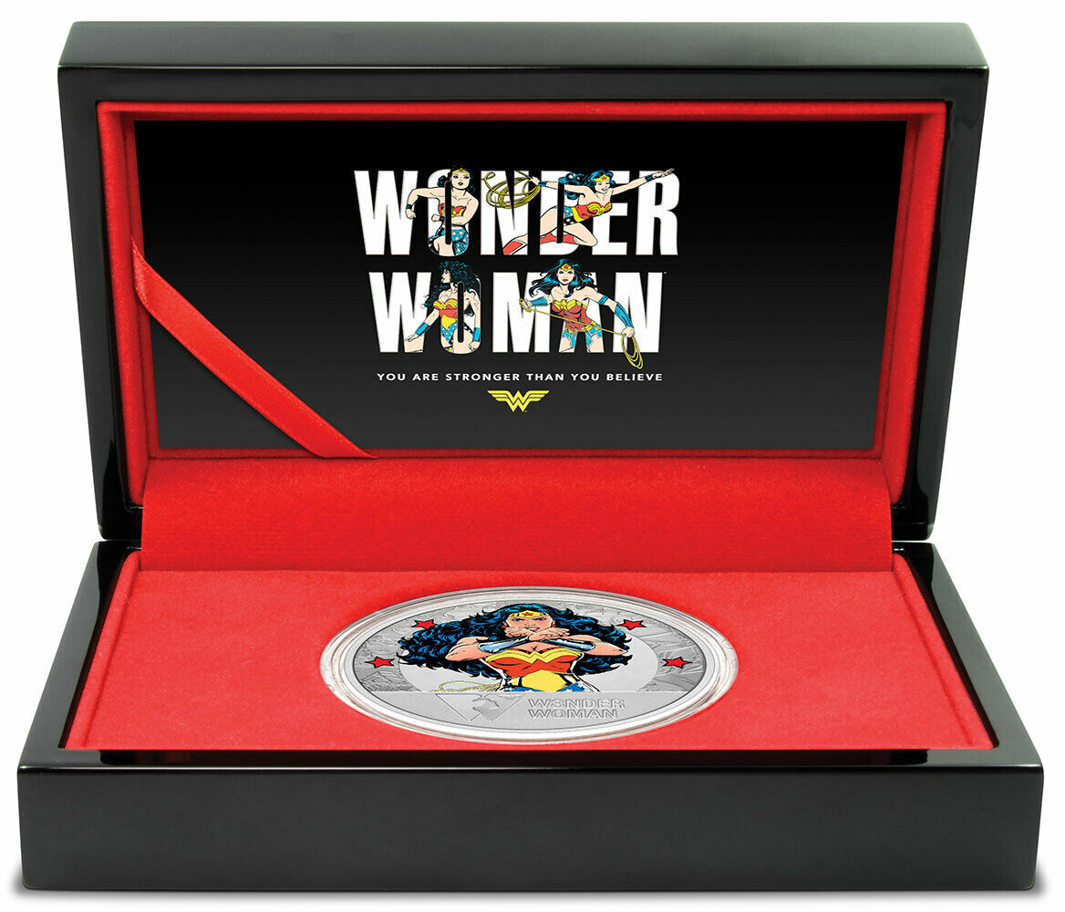 LIMITED EDITION (only 1941 coins) WONDER WOMAN 80th Anniversary 1oz Silver Coin