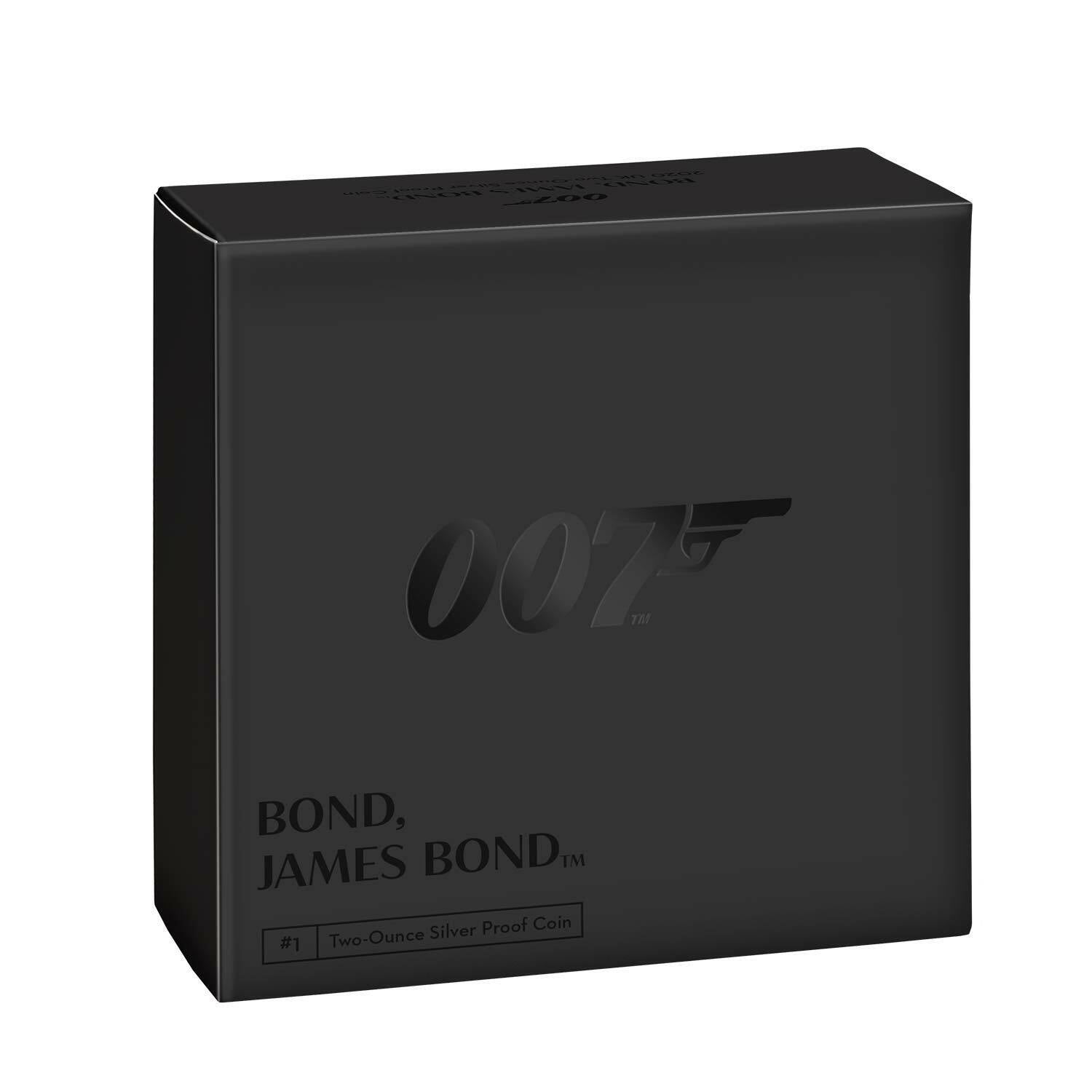 2020 G.Britain Bond, James Bond 2 oz UK Silver Proof