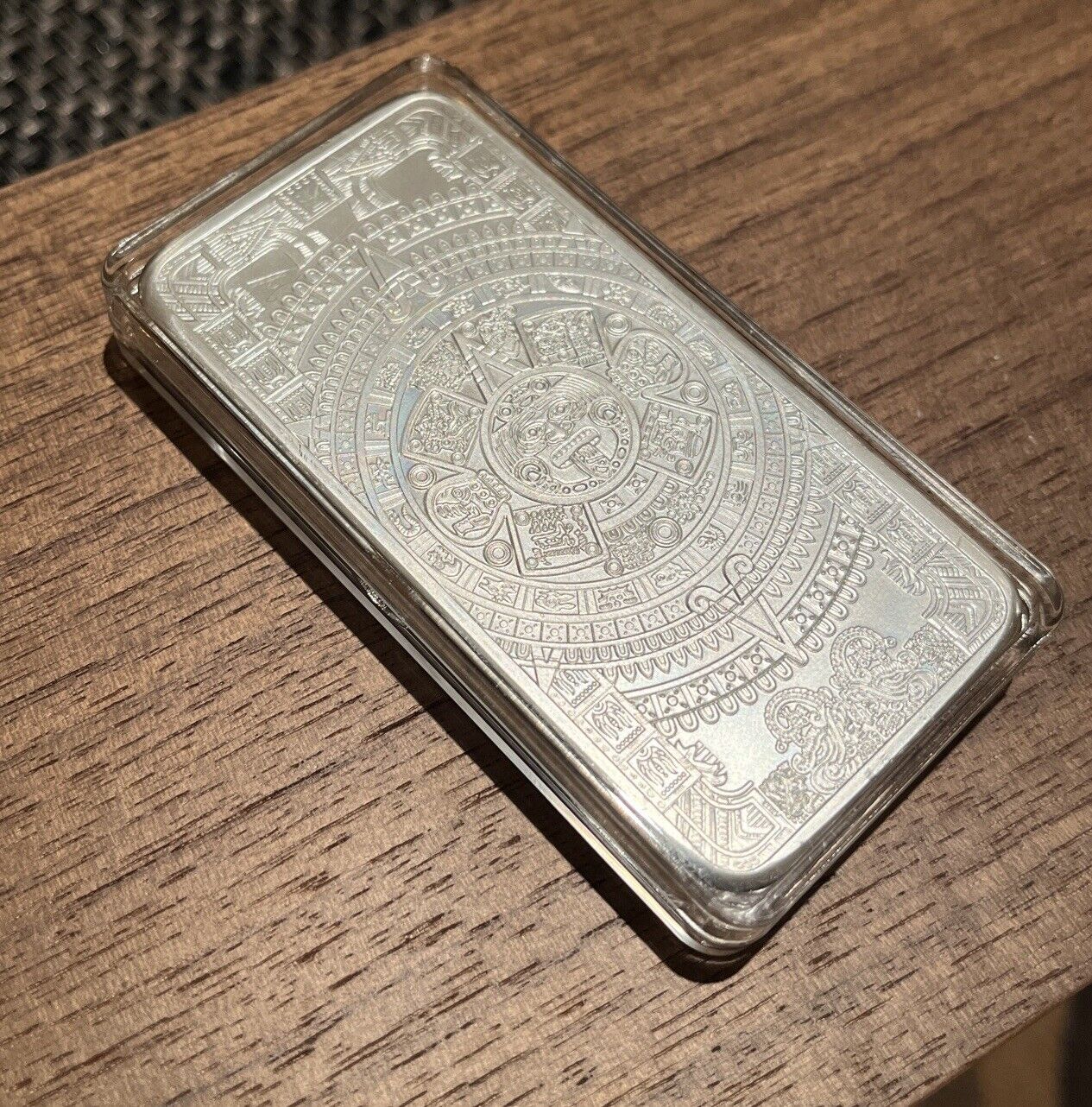 Cuauhtemoc Design 10 Troy Ounce .999 Fine Silver Bar - See Photos