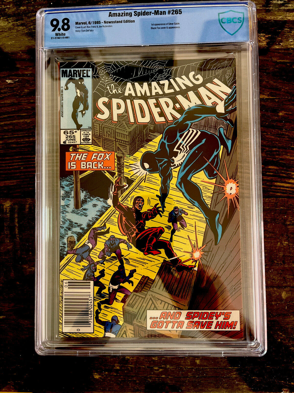 Amazing Spider-Man #265 CBCS 9.8 Newsstand White Pages - 1st Appear Silver Sable
